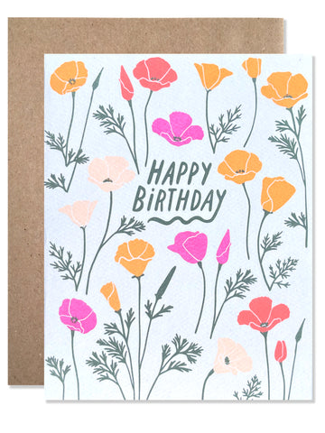 Happy Birthday California poppies