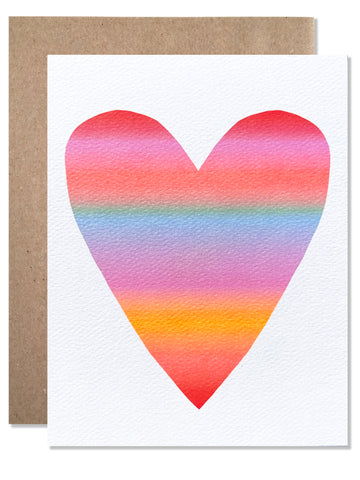 Large Neon Gradient Heart