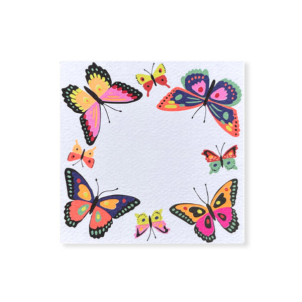 48 Butterfly Small Square Notes