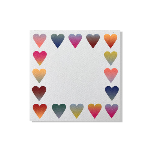 48 Gradient Hearts Small Square Notes