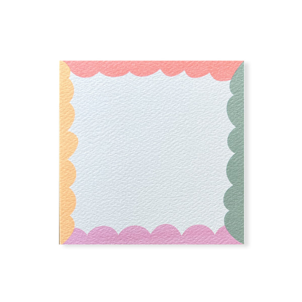 48 Scallop Small Square Notes
