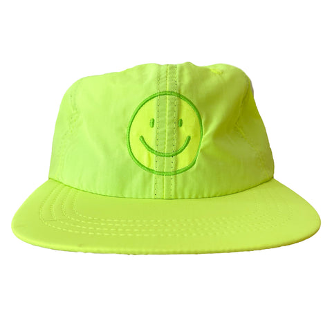 Smiley Embroidered Nylon Cap
