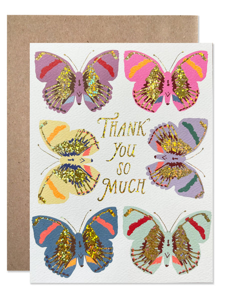 Thank You Butterflies with Foil