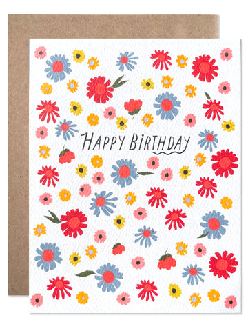 Birthday /  Birthday Carla Floral - wholesale case of 6