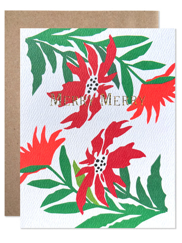 Holiday / Merry Merry Poinsettia - wholesale case of 6